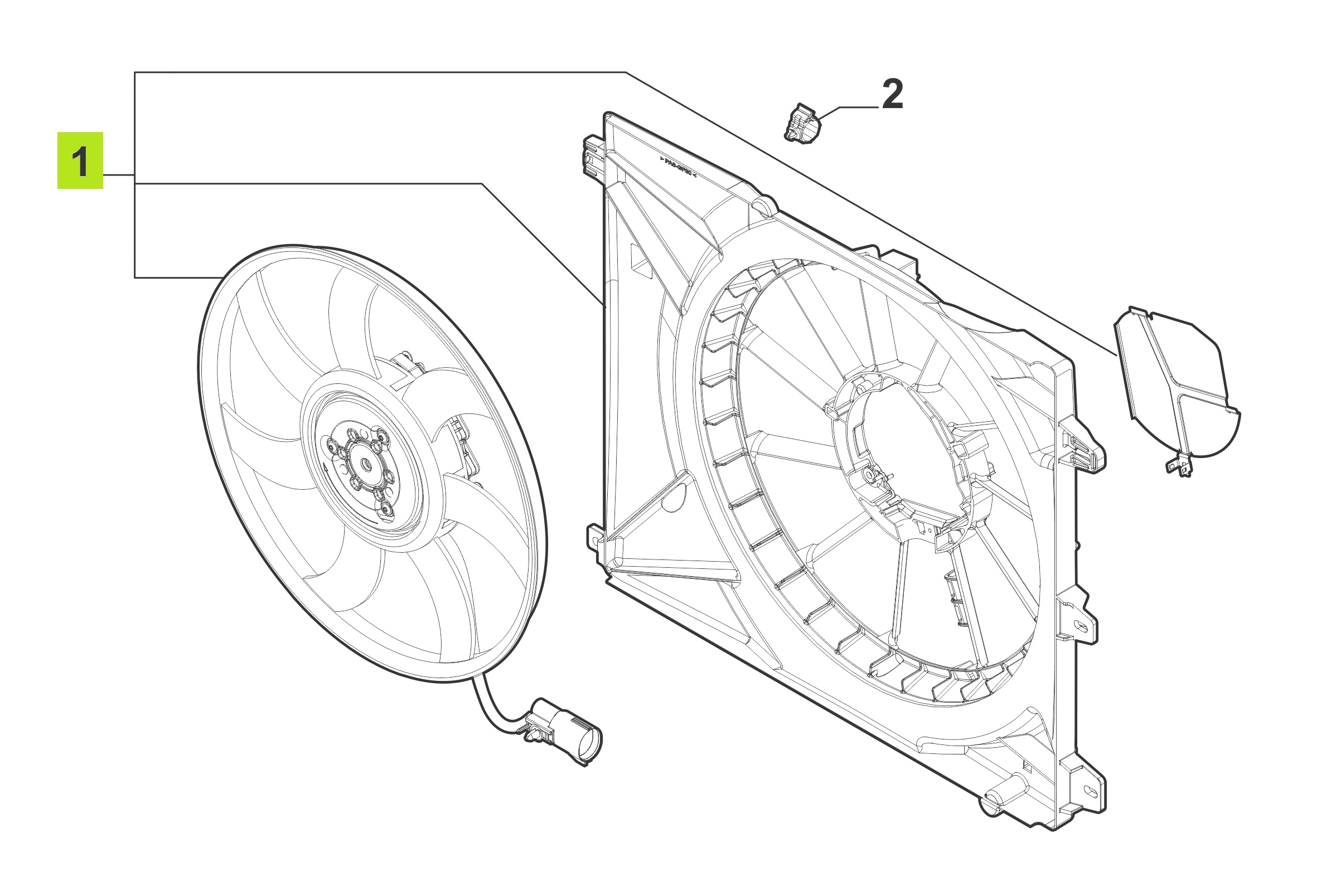 ELECTROVENTILADOR C/SOPORTE -ORIGINAL-