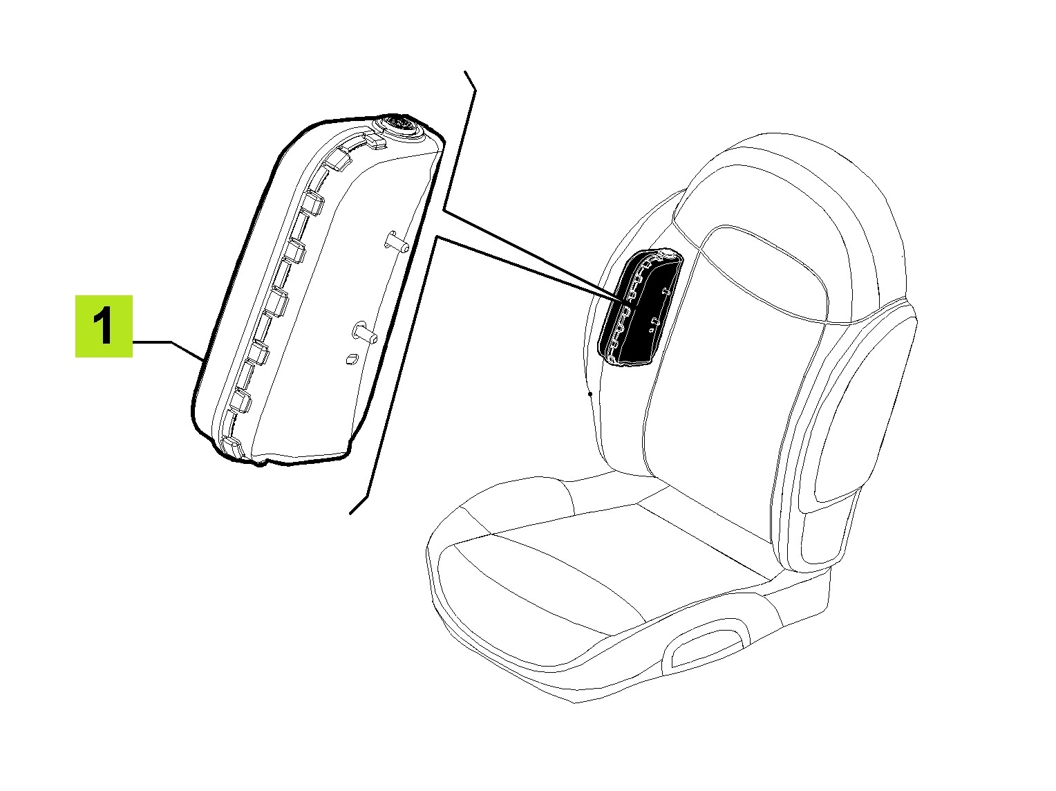 AIRBAG ASIENTO IZQ. -ORIGINAL-