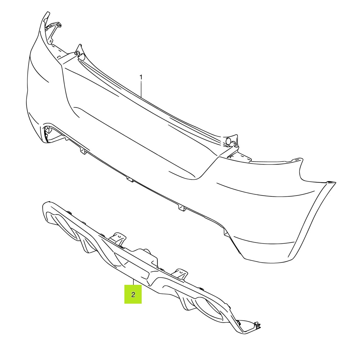 SPOILER PARAGOLPE TRAS.