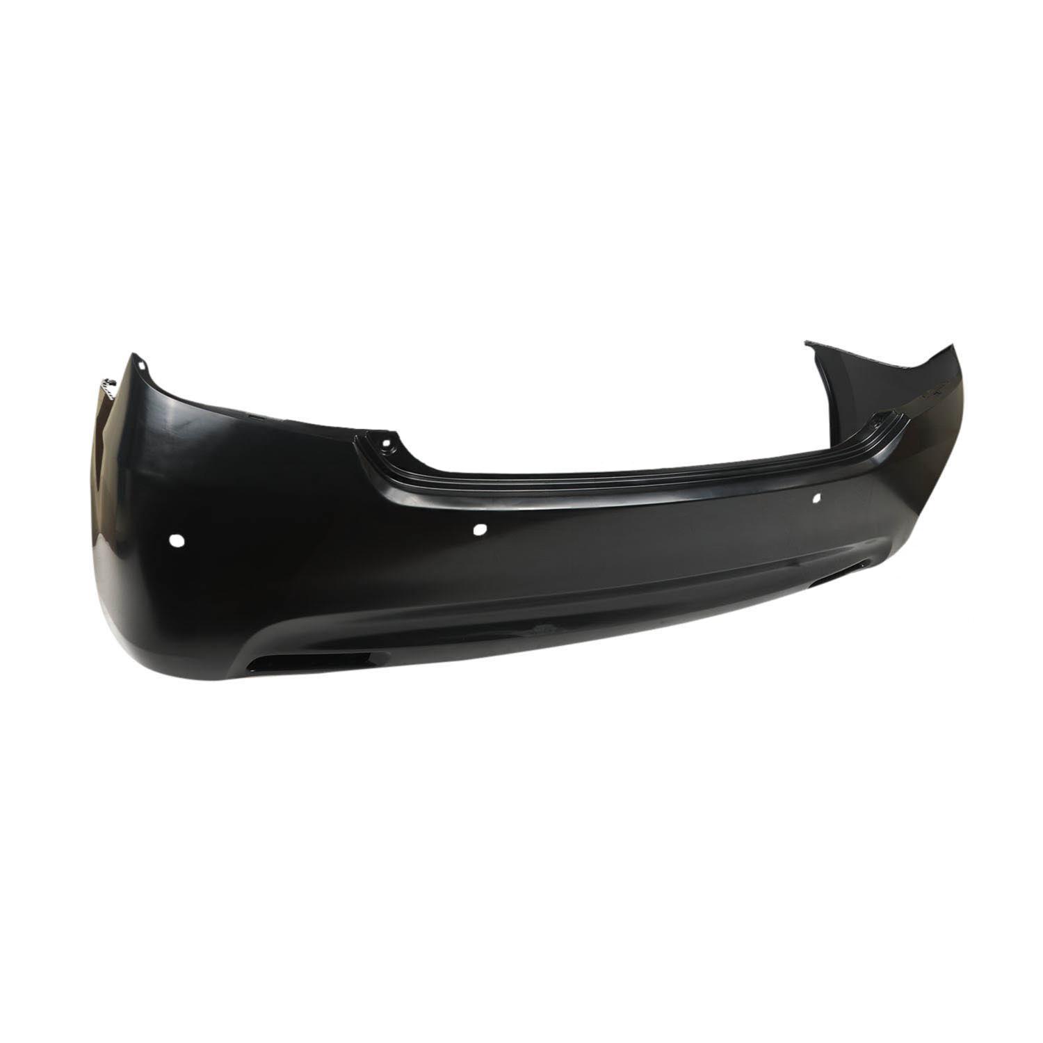 PARAGOLPE TRAS. NEGRO LISO C/AGUJ. SENSOR -ORIGINAL-