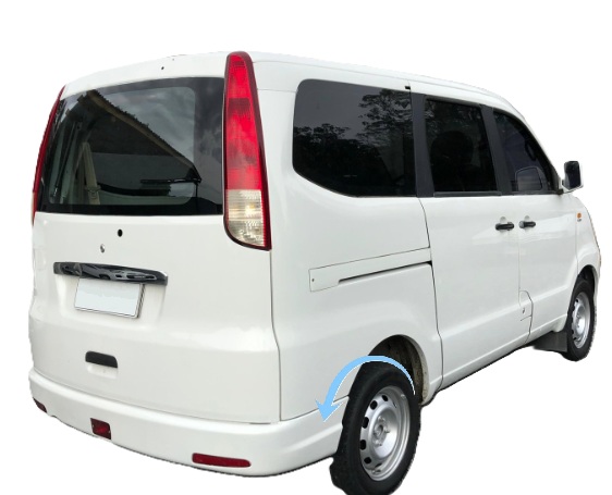 PARAGOLPE TRAS. NEGRO LISO
