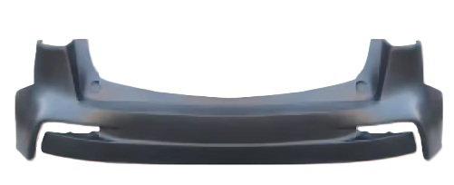 PARAGOLPE TRAS. SUPERIOR NEGRO LISO