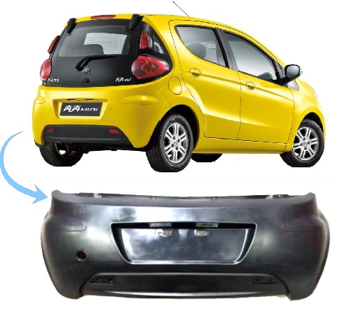 PARAGOLPE TRAS. NEGRO LISO
