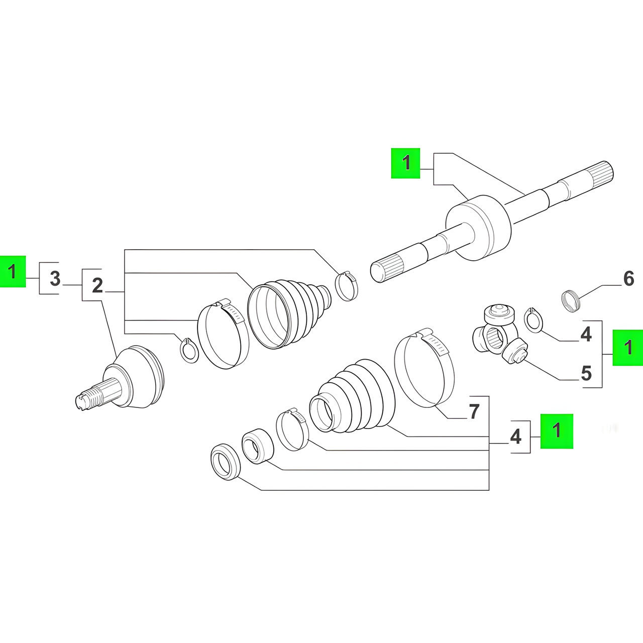 SEMIEJE EXT. DELT. DER. -ORIGINAL-