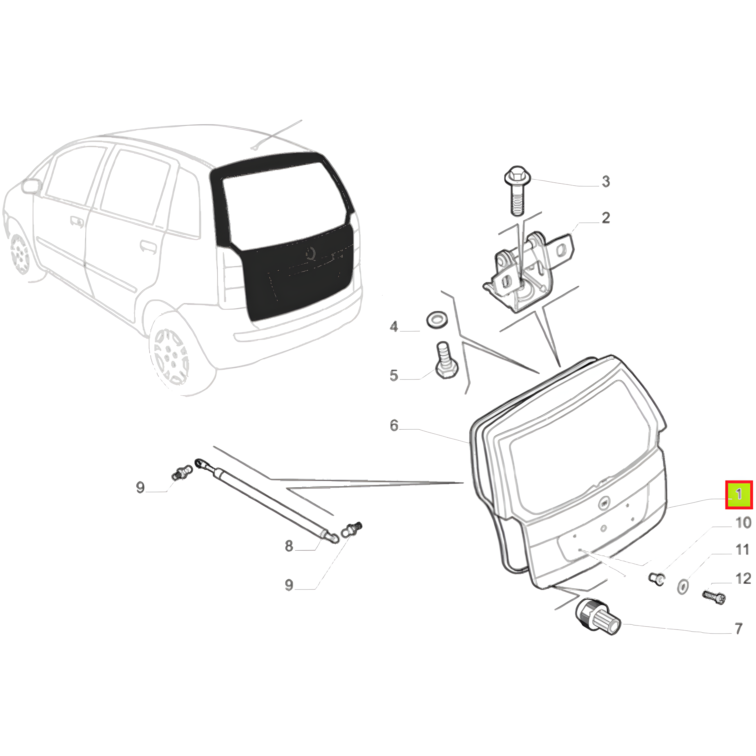 PORTON TRAS. (IDEA ADV.) -ORIGINAL-