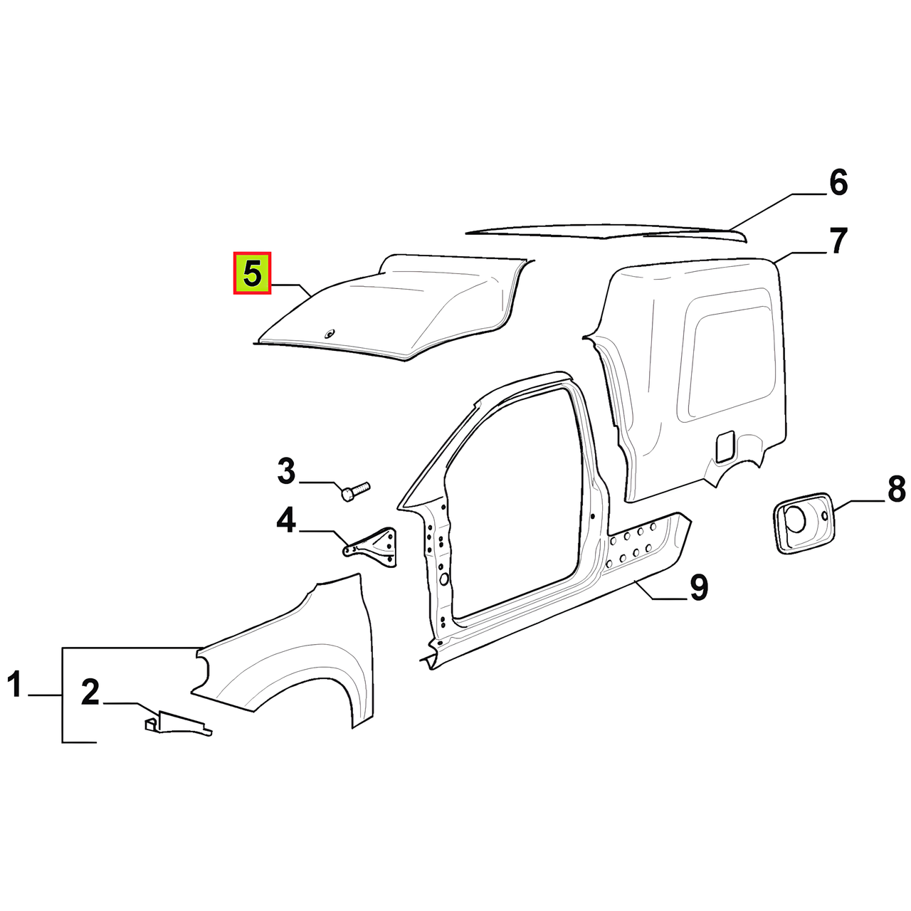 TECHO CABINA -ORIGINAL-