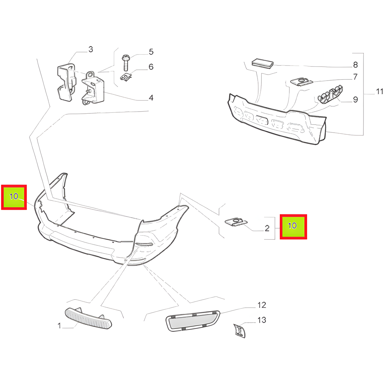 PARAGOLPE TRAS. SEMIPRIMER