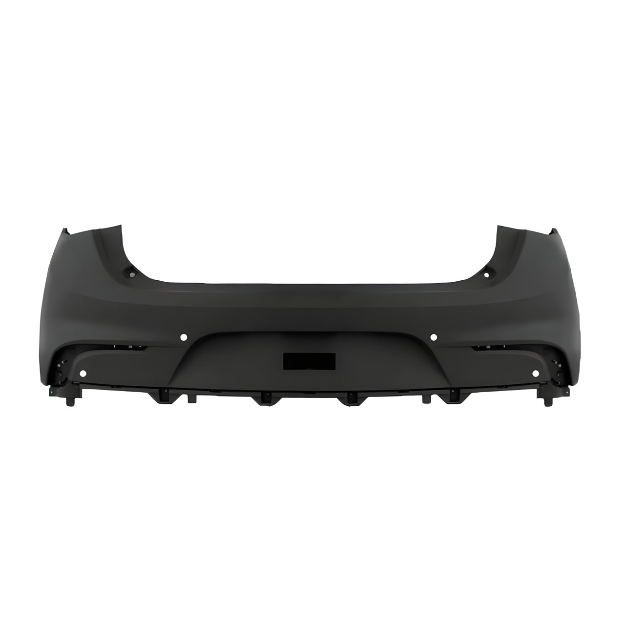 PARAGOLPE TRAS. NEGRO LISO C/AGUJ. SENSOR