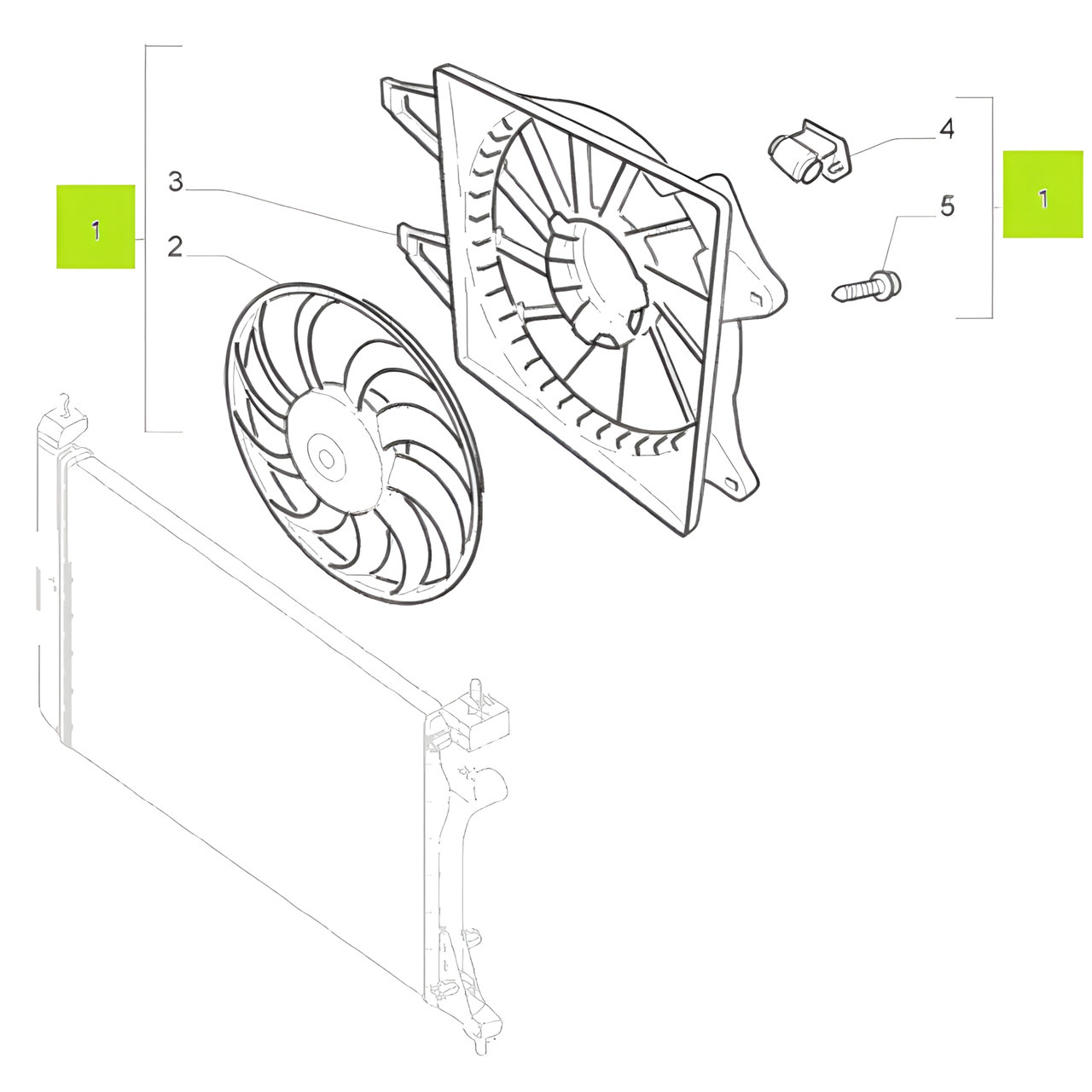 ELECTROVENTILADOR C/SOPORTE C/AIRE ACOND. (DENSO) -ORIGINAL-