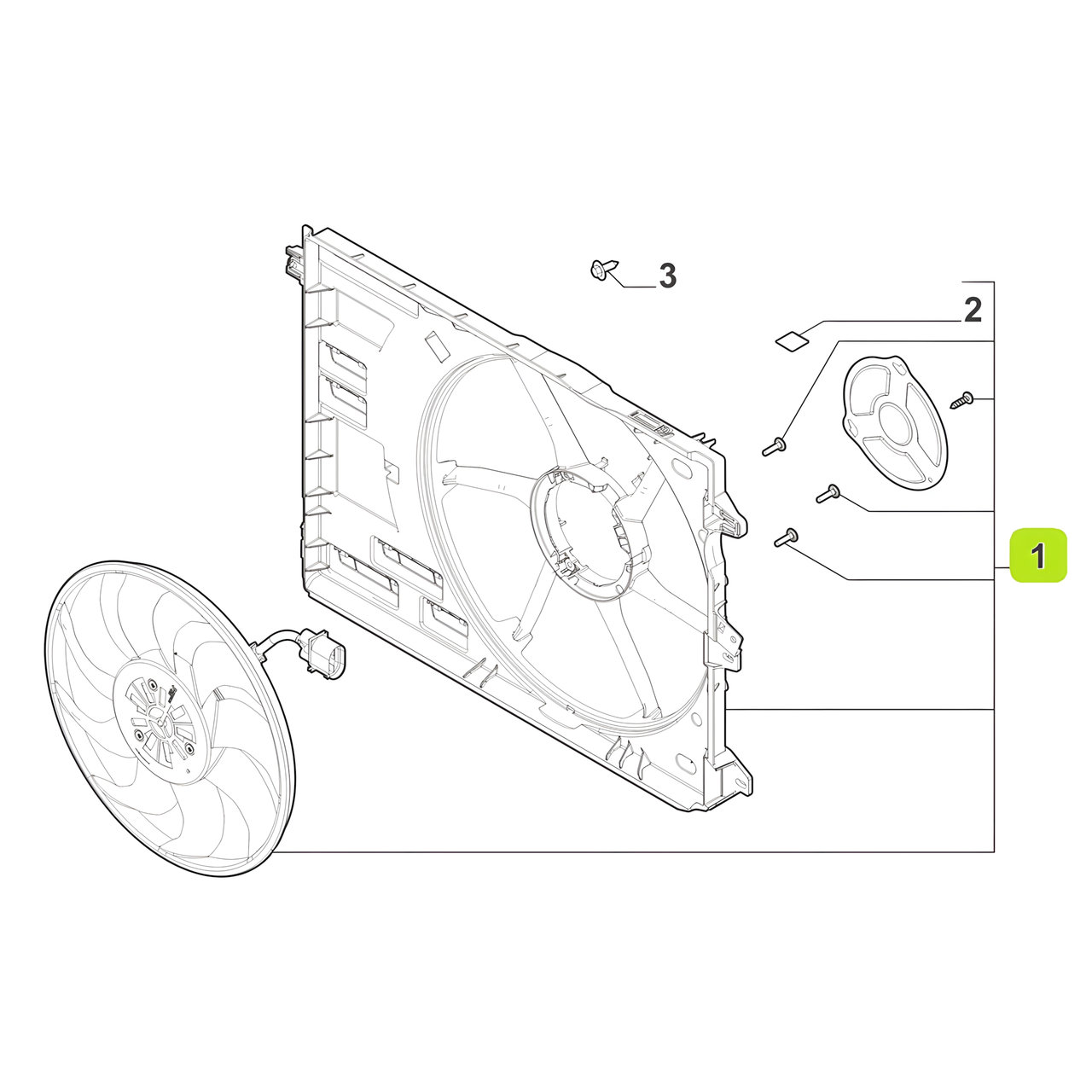 ELECTROVENTILADOR C/SOPORTE -ORIGINAL-