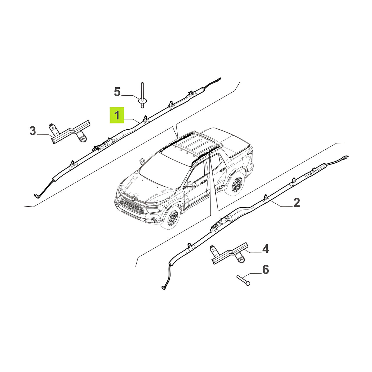 AIRBAG CORTINA DER. -ORIGINAL-