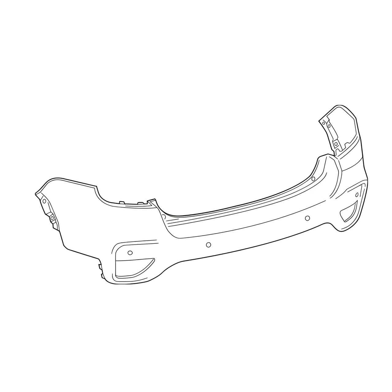 PARAGOLPE TRAS. PRIMER C/SENSOR (SUPERIOR)