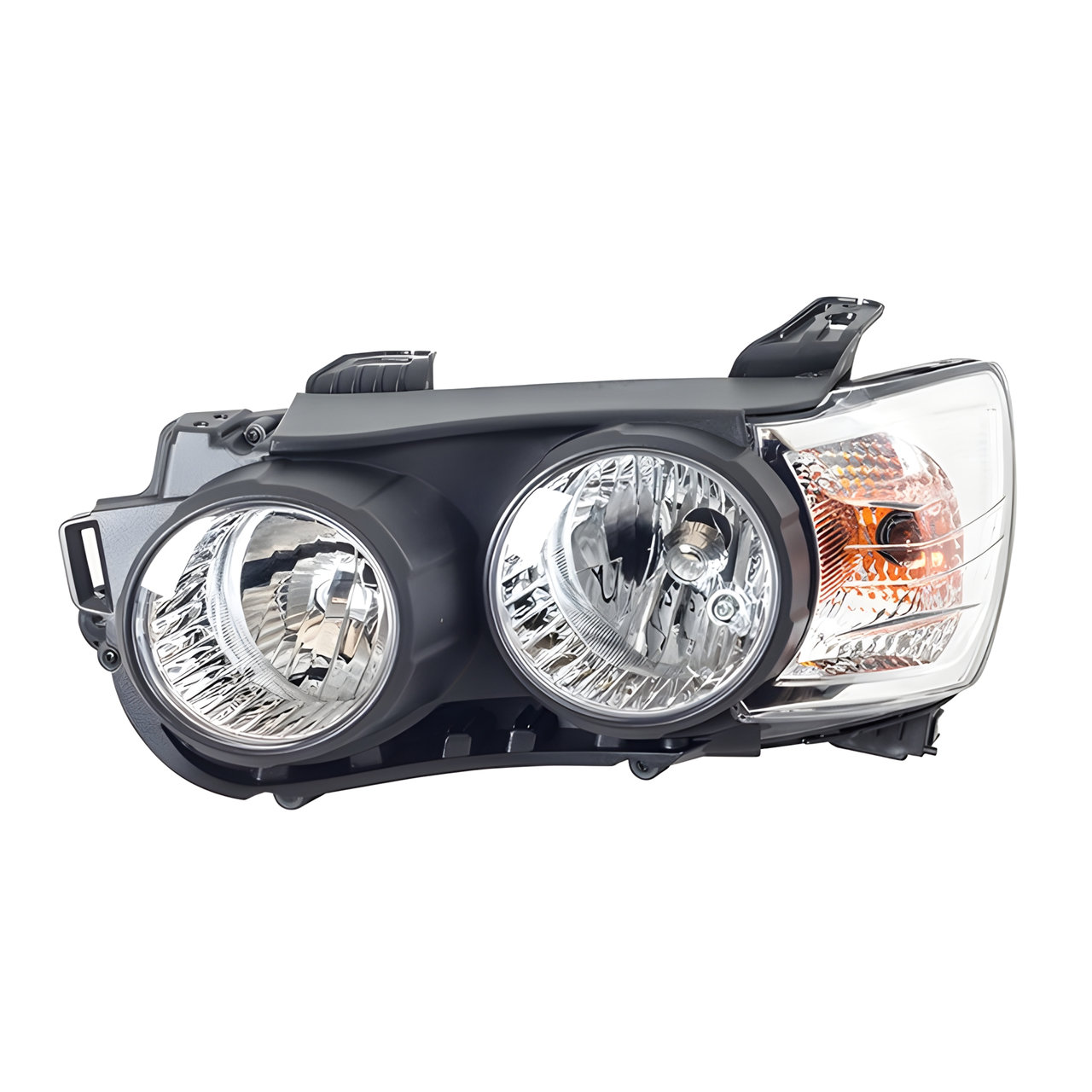 SEMIOPTICA IZQ. ARO NEGRO MANDO MANUAL (H1/H7) -TYC-