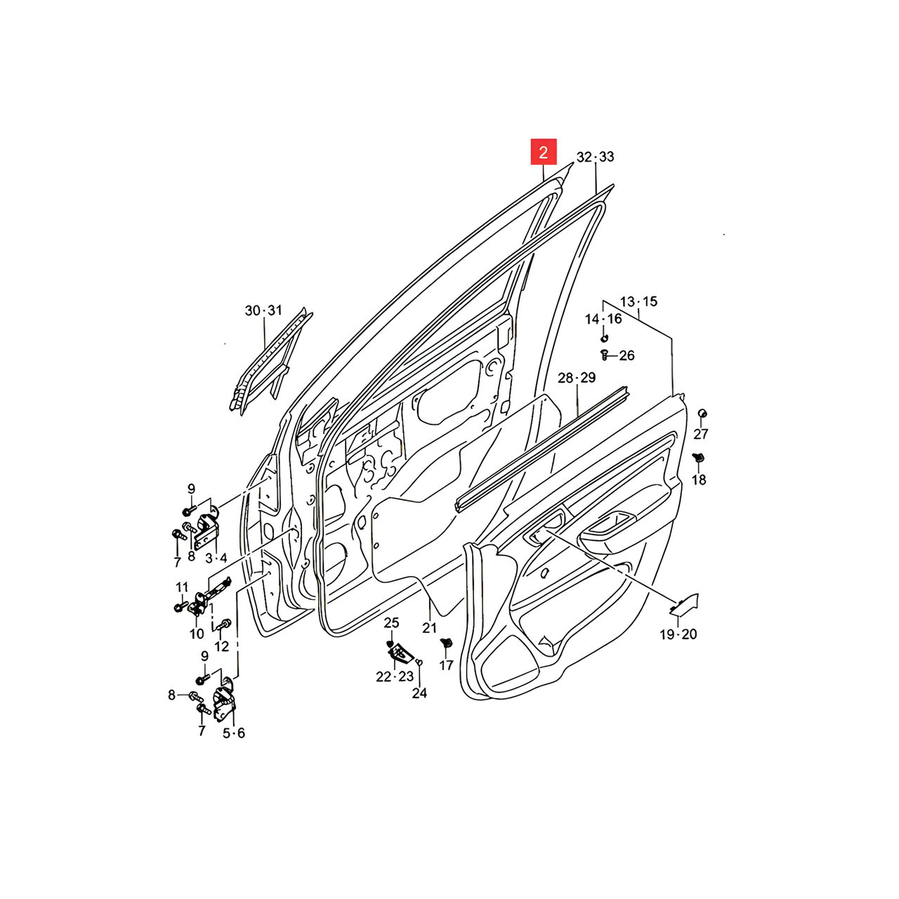 PUERTA DELT. IZQ. -ORIGINAL-