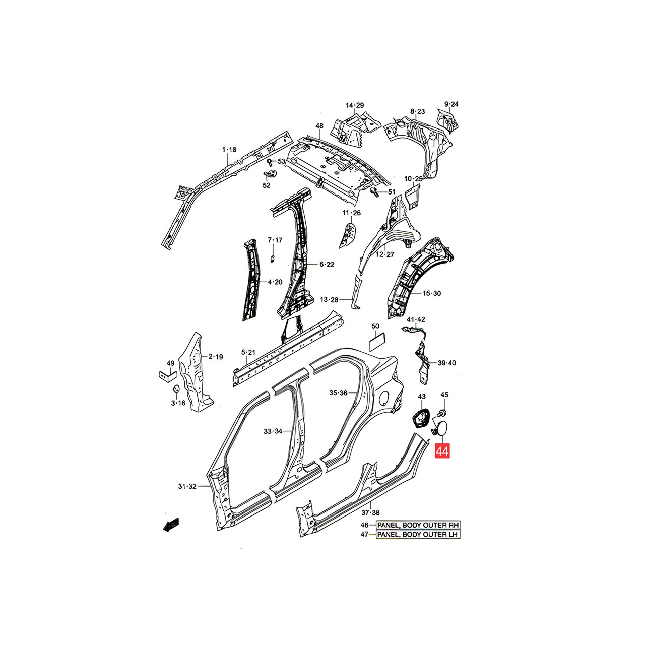 TAPA TANQUE COMBUSTIBLE -ORIGINAL-