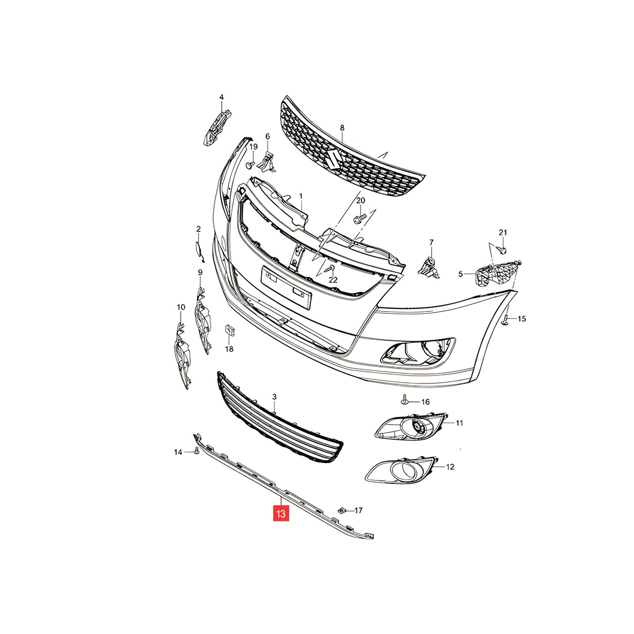 SPOILER PARAGOLPE DELT. -ORIGINAL-