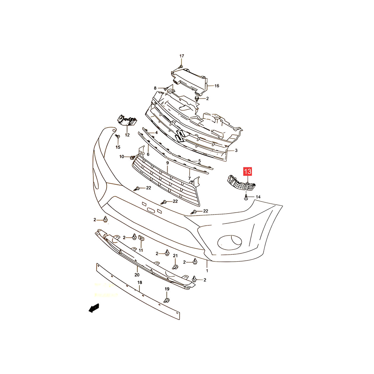SPOILER PARAGOLPE DELT. -ORIGINAL-
