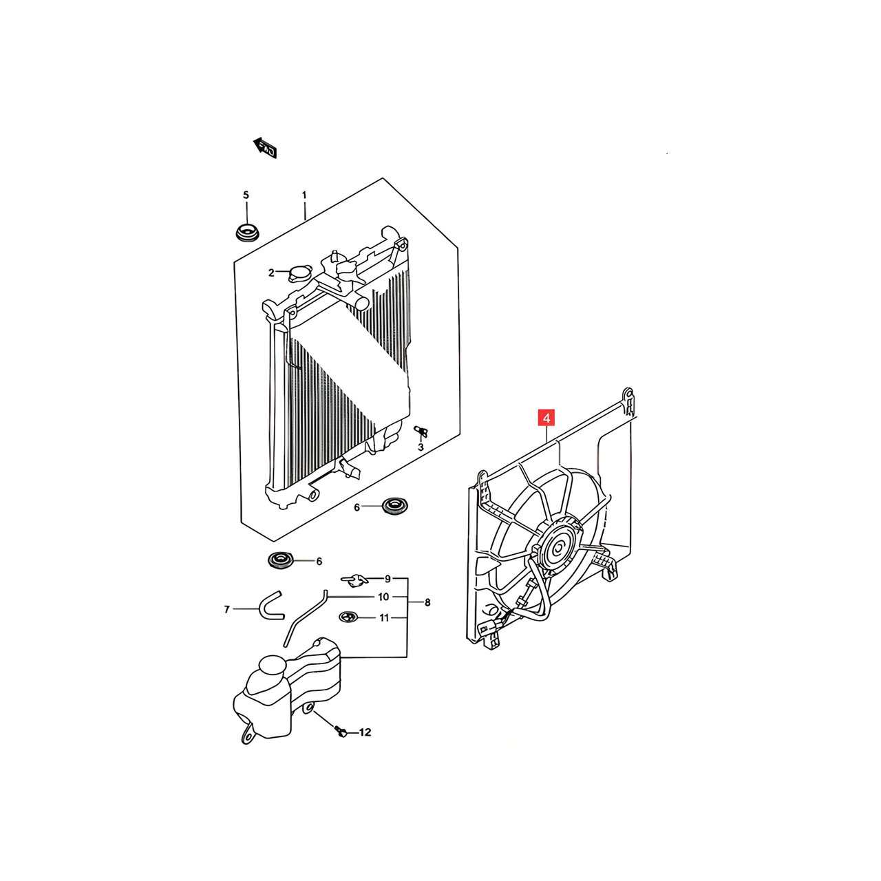 ELECTROVENTILADOR C/SOPORTE -ORIGINAL-