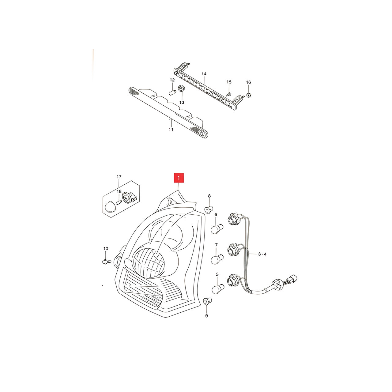 FARO TRASERO DER. -ORIGINAL-