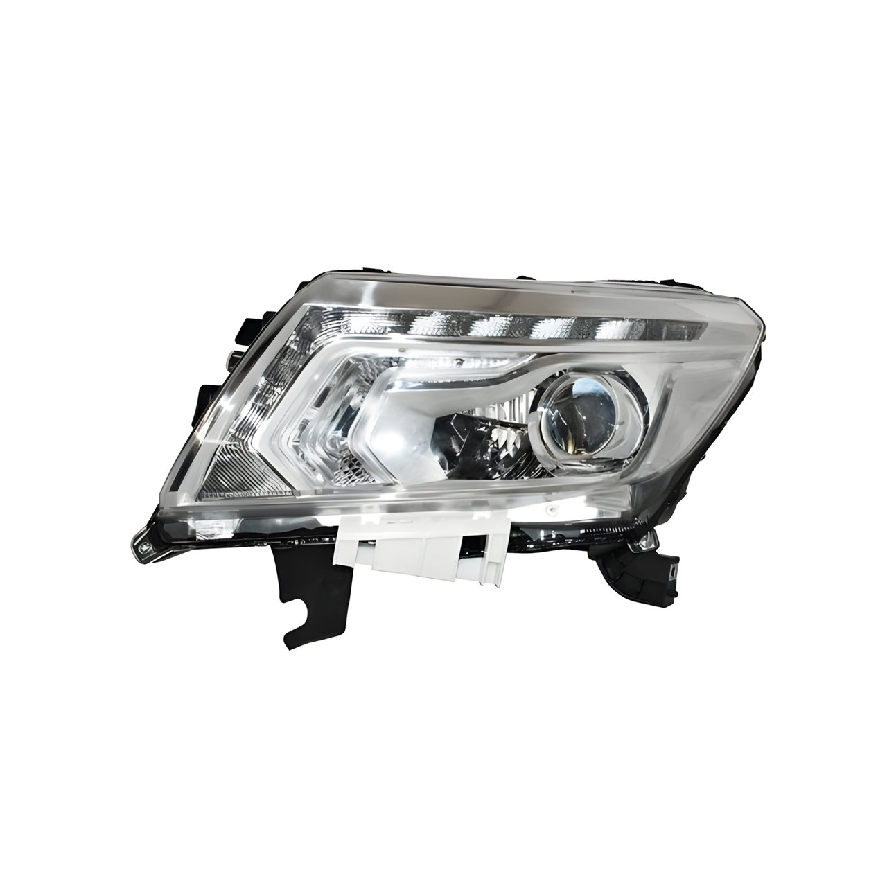 SEMIOPTICA IZQ. FONDO CROMADO C/LUPA C/LED -TYC-