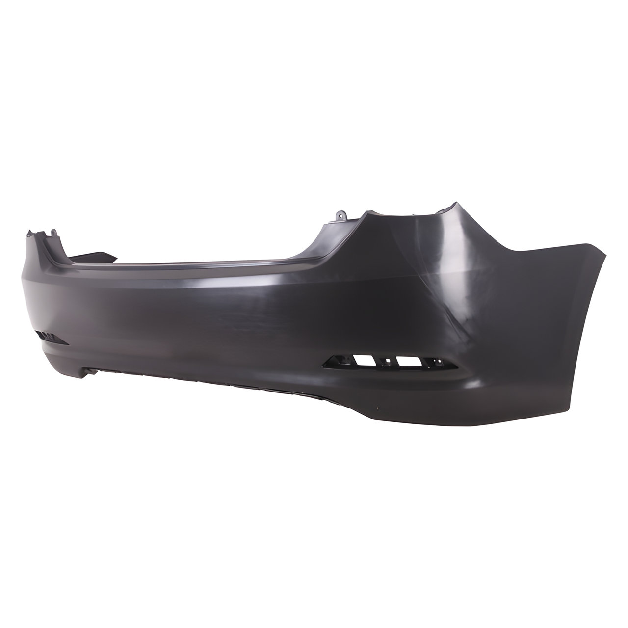 PARAGOLPE TRASERO NEGRO LISO