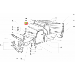 TECHO CABINA FURGON (CAMELLO) 2002-13 -ORIGINAL-