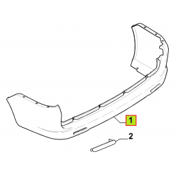 PARAGOLPE TRAS. PRIMER -ORIGINAL-