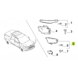 SEMIOPTICA IZQ. PARAGOLPE DELT. -ORIGINAL-