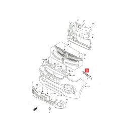 GUIA PARAGOLPE DELT. DER. -ORIGINAL-