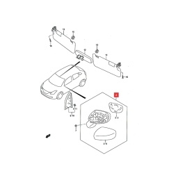 ESPEJO EXT. DER. MANUAL SIN CONTROL -ORIGINAL-