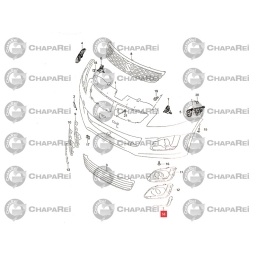 MOLDURA NEGRA CAMINERO IZQ. -ORIGINAL-