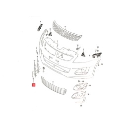 MOLDURA NEGRA CAMINERO DER. -ORIGINAL-