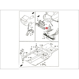 SOPORTE INTERIOR CARETA (INF) -ORIGINAL-