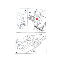 SOPORTE INTERIOR CARETA (SUP) -ORIGINAL-