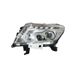 SEMIOPTICA IZQ. FONDO CROMADO C/LUPA C/LED -TYC-
