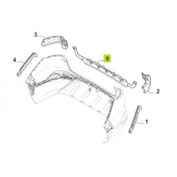 SOPORTE PARAGOLPE TRAS. (CENTRAL) -ORIGINAL-