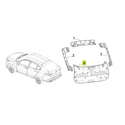 APLIQUE PLASTICO PORTON TRAS. -ORIGINAL-