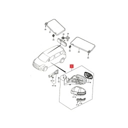 ESPEJO EXT. IZQ. ELECTRICO C/SEAL -ORIGINAL-