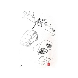 ESPEJO EXT. IZQ. ELECTRICO -ORIGINAL-