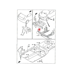 SOPORTE INTERIOR CARETA (INF-IZQ.) -ORIGINAL-