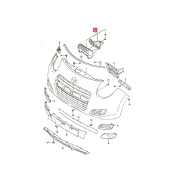 REJILLA INTERIOR SUP. PARAGOLPE DELT. -ORIGINAL-