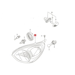 SEMIOPTICA IZQ. (H4) -ORIGINAL-
