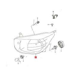 SEMIOPTICA IZQ. (H4) -ORIGINAL-