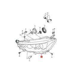 SEMIOPTICA IZQ. (H4) -ORIGINAL-