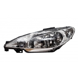 SEMIOPTICA IZQ. M/ELECTRICO DOBLE PARABOLA VIDRIO LISO (H7/H7) -TYC-