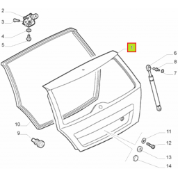 PORTON TRASERO -ORIGINAL-