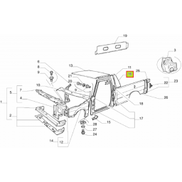 BAJADA TECHO DER. (PICK UP)  -ORIGINAL-