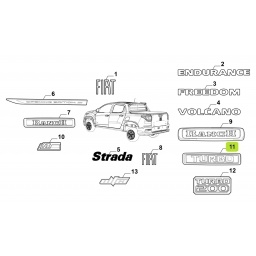 SIGLA TURBO 200 PORTON TRAS. -ORIGINAL-