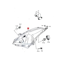SEMIOPTICA DER. CON LED -ORIGINAL-