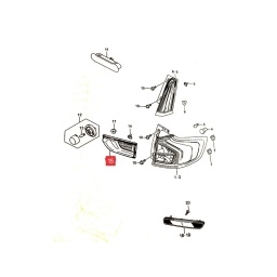 FARO TRASERO INTERNO DER. -ORIGINAL-